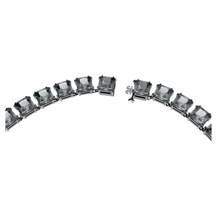 Swarovski Swarovski Millenia necklace Square cut crystals Gray Rhodium plated Necklaces
