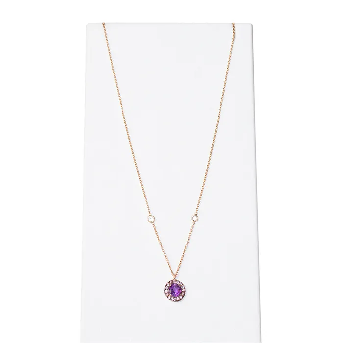 Terzihan Terzihan Gold Necklace With Precious Stones Necklaces