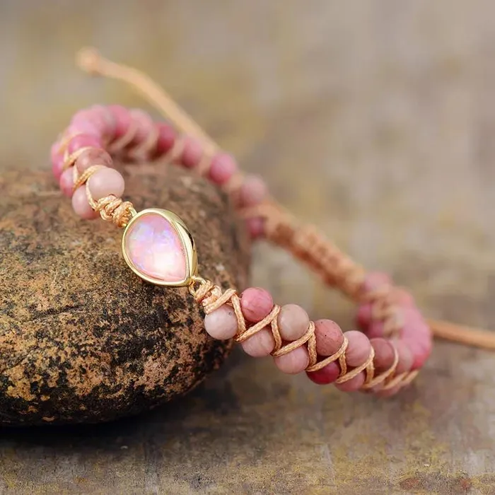WickedAF Bracelets Natural Stone Braided Bracelet