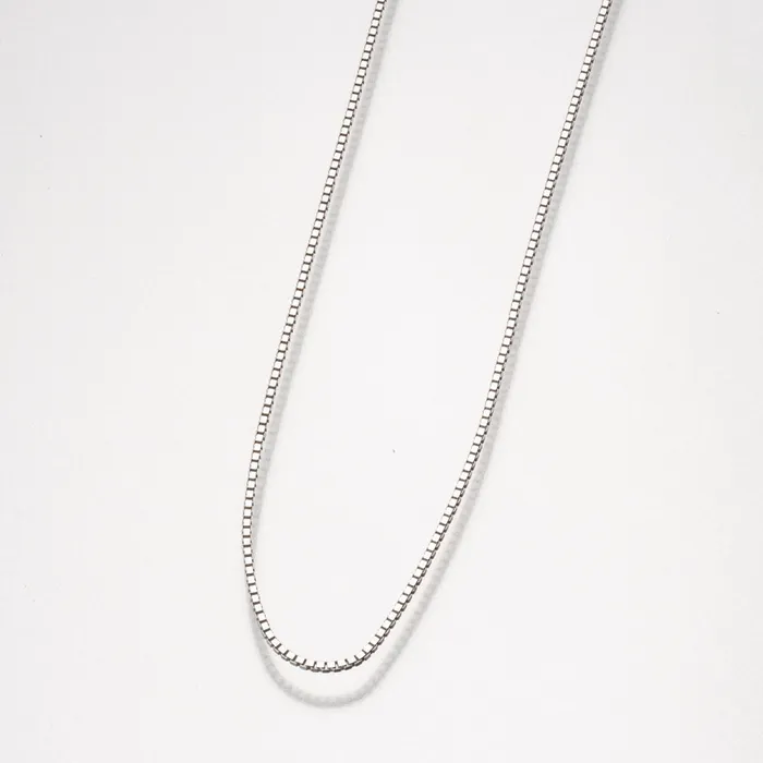 24 Inch Sterling Silver Box Necklace Chain Madelyn Necklaces