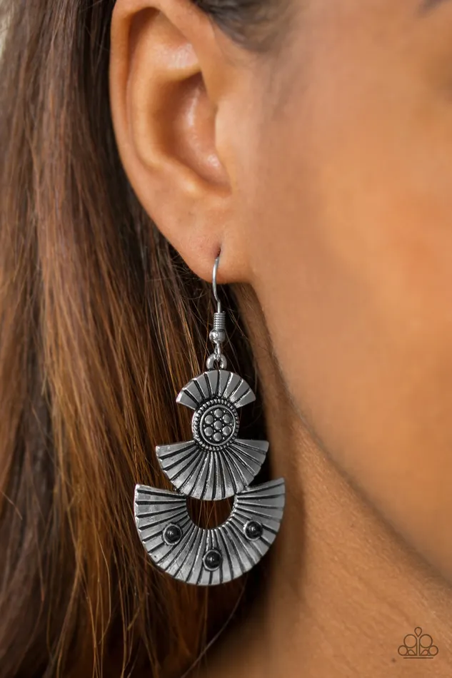All Eyes On U Jewelry Paparazzi Accessories Earrings Far East Black Paparazzi Earrings