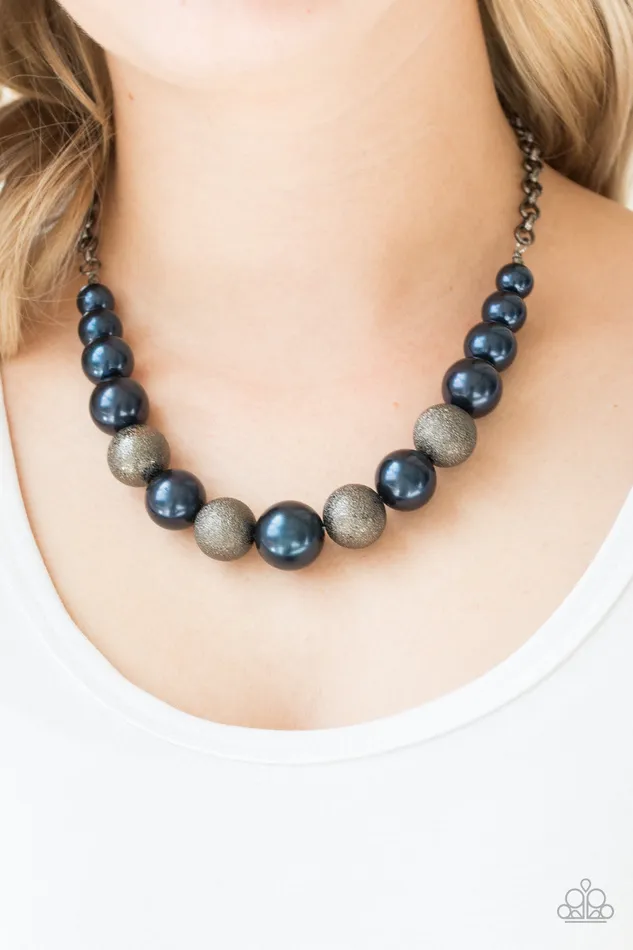 All Eyes On U Jewelry Paparazzi Accessories Necklaces Color Me CEO Blue Paparazzi Necklace