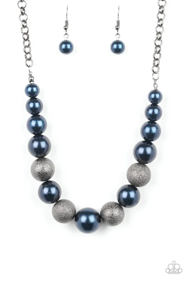 All Eyes On U Jewelry Paparazzi Accessories Necklaces Color Me CEO Blue Paparazzi Necklace