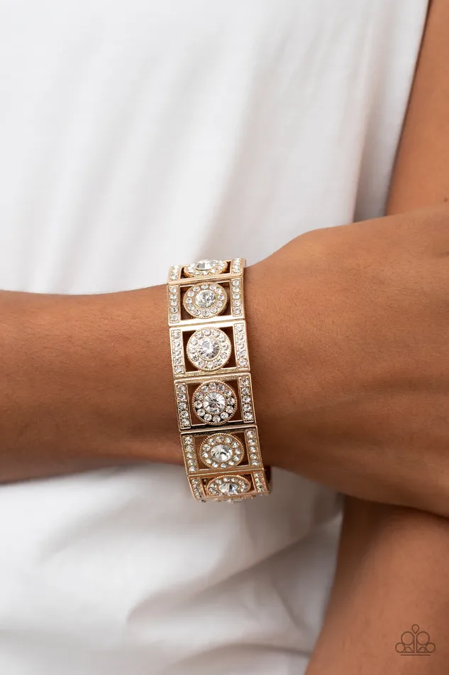 All Eyes On U Jewelry Paparazzi Accessories Ultra Upscale Gold Paparazzi Bracelet Bracelets