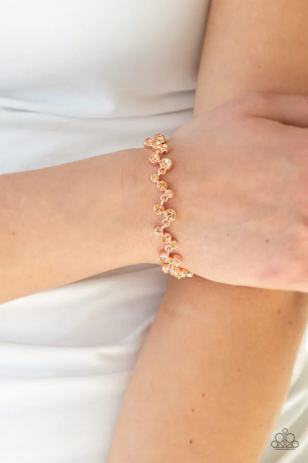 Bracelets All Eyes On U Jewelry Paparazzi Accessories Starlit Stunner Copper Paparazzi Bracelet