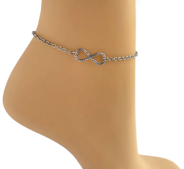 Bracelets Captive Collars Submissive Rope Bondage Infinity Anklet or Bracelet BDSM Day Collar 247 Wear Locking Options