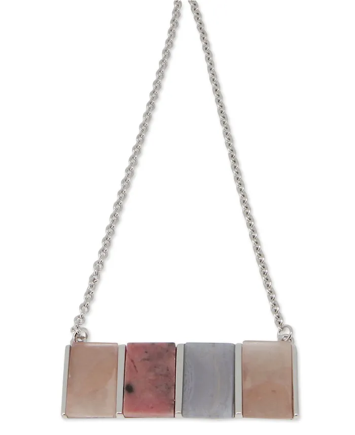 Buddha Groove Necklaces Rose Quartz Rhodonite Blue Lace Agate Sterling Necklace