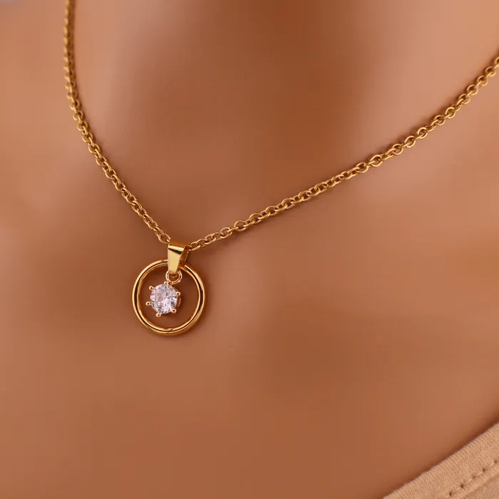 Captive Collars Necklaces O Ring Day Collar CZ Necklace Captive Collars Necklaces O Ring Day Collar CZ Necklace