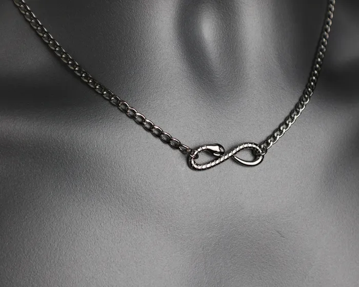 Captive Collars Necklaces Snake Infinity Necklace