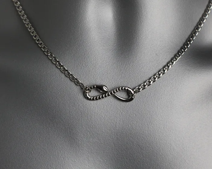 Captive Collars Necklaces Snake Infinity Necklace
