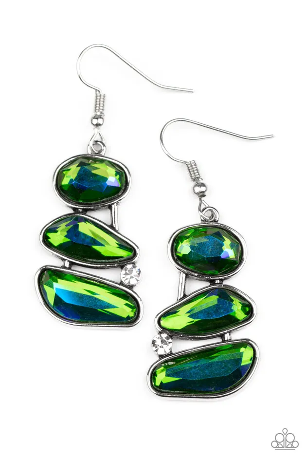 Earrings All Eyes On U Jewelry Paparazzi Accessories Gem Galaxy Green Paparazzi Earrings Earrings All Eyes On U Jewelry Paparazzi Accessories Gem Galaxy Green Paparazzi Earrings