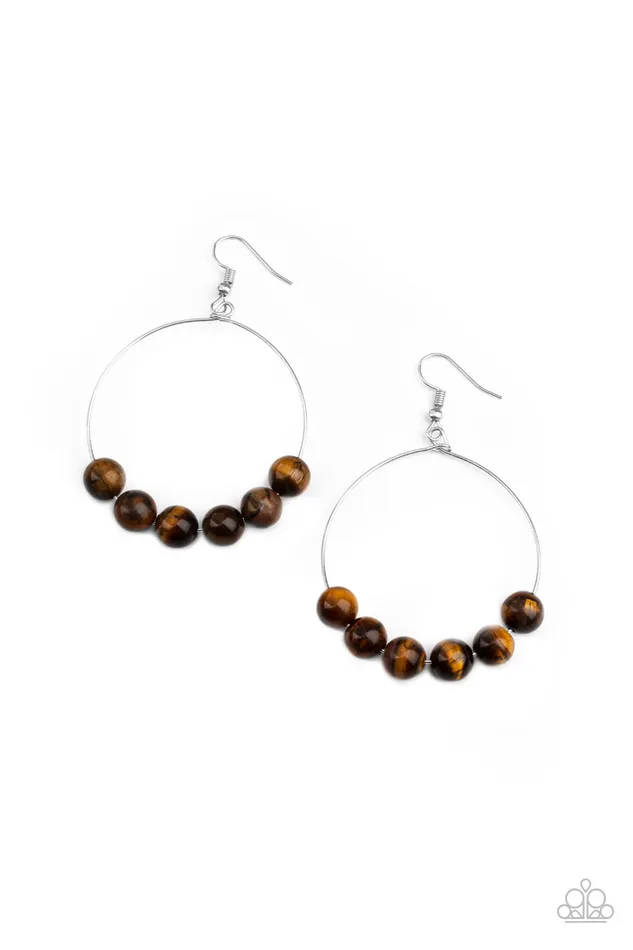 Earrings All Eyes On U Jewelry Paparazzi Accessories Let It Slide Brown Paparazzi Earrings Earrings All Eyes On U Jewelry Paparazzi Accessories Let It Slide Brown Paparazzi Earrings