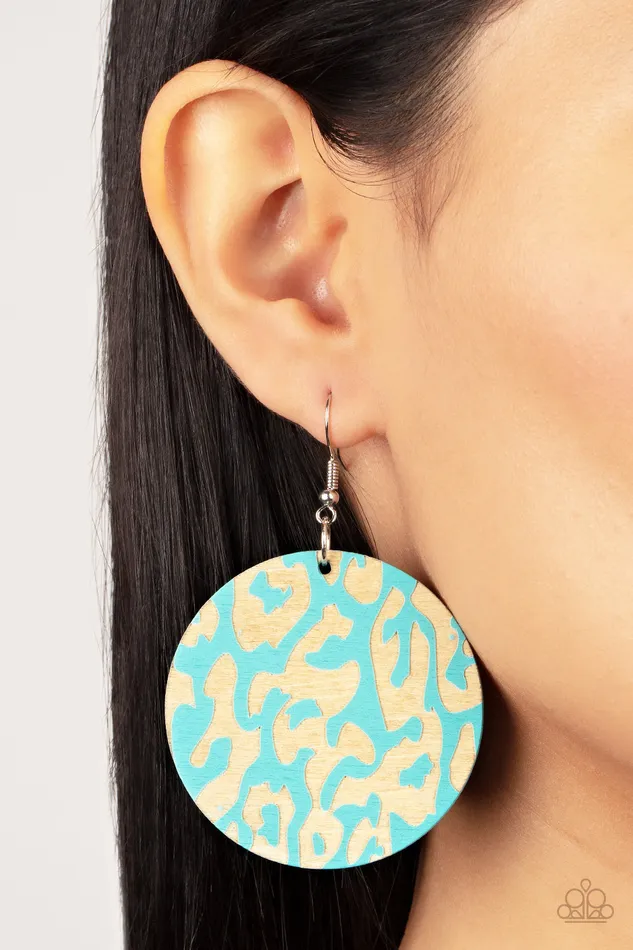 Earrings Catwalk Safari Blue Paparazzi Earrings All Eyes On U Jewelry Paparazzi Accessories