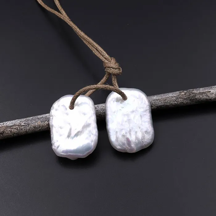 Earrings Intrinsic Trading Large White Rectangle Coin Pearl Earrings Drilled Genuine Natural Freshwater Pearl Matched Pair Earrings Intrinsic Trading Large White Rectangle Coin Pearl Earrings Drilled Genuine Natural Freshwater Pearl Matched Pair