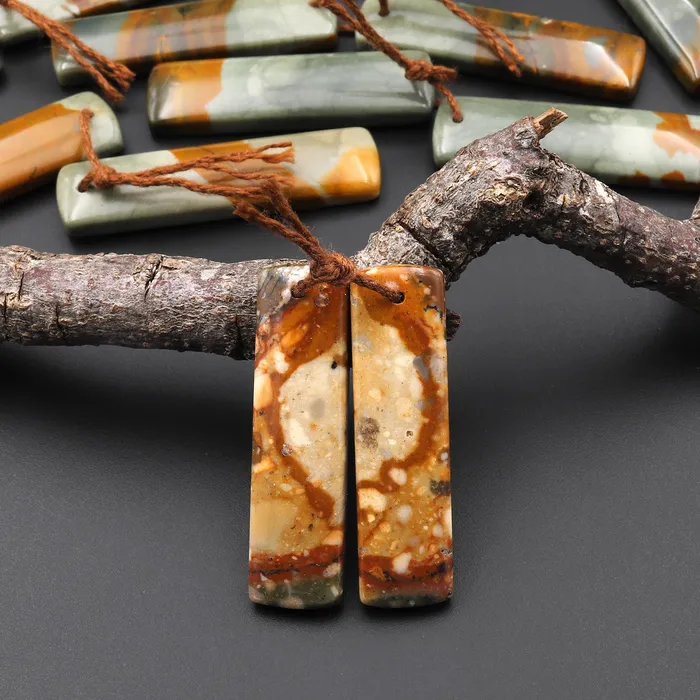 From Oregon Natural Owyhee Picture Jasper Rectangle Earrings Drilled Matched Gemstone Beads Pair A14 Intrinsic Trading Earrings From Oregon Natural Owyhee Picture Jasper Rectangle Earrings Drilled Matched Gemstone Beads Pair A14 Intrinsic Trading Earrings