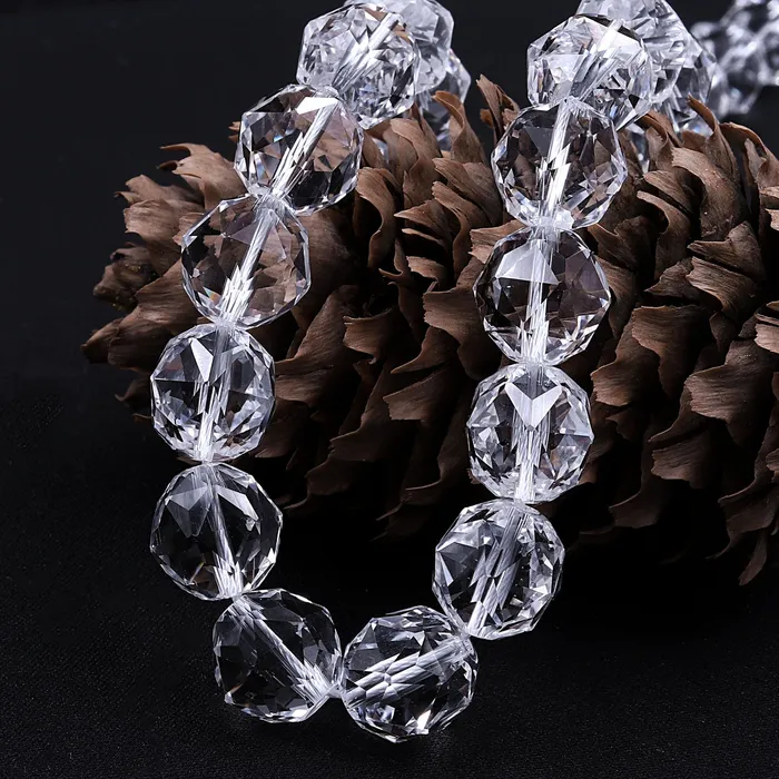 Genuine 100 Natural Rock Quartz Faceted 6mm 8mm 10mm 12mm 14mm 16mm Round Beads AAA Gem Quality Geometric Diamond Star Cut 155 Strand Intrinsic Trading Earrings