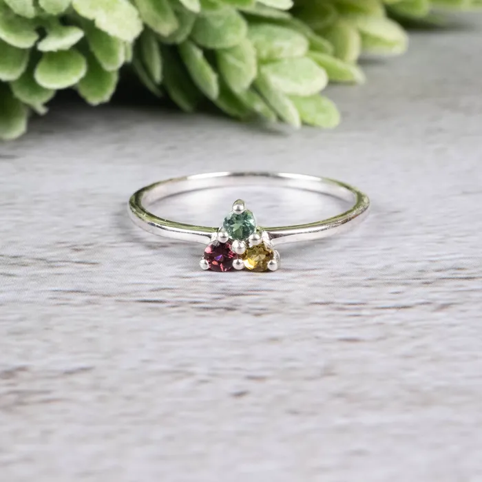 InnerVision Crystals Rings Tourmaline Ring 3mm Size 10 925 Silver