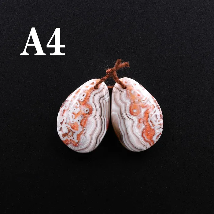 Intrinsic Trading Drilled Laguna Lace Agate Freeform Earring Matched Gemstone Cabochon Stone Bead Pair A4 Earrings Intrinsic Trading Drilled Laguna Lace Agate Freeform Earring Matched Gemstone Cabochon Stone Bead Pair A4 Earrings