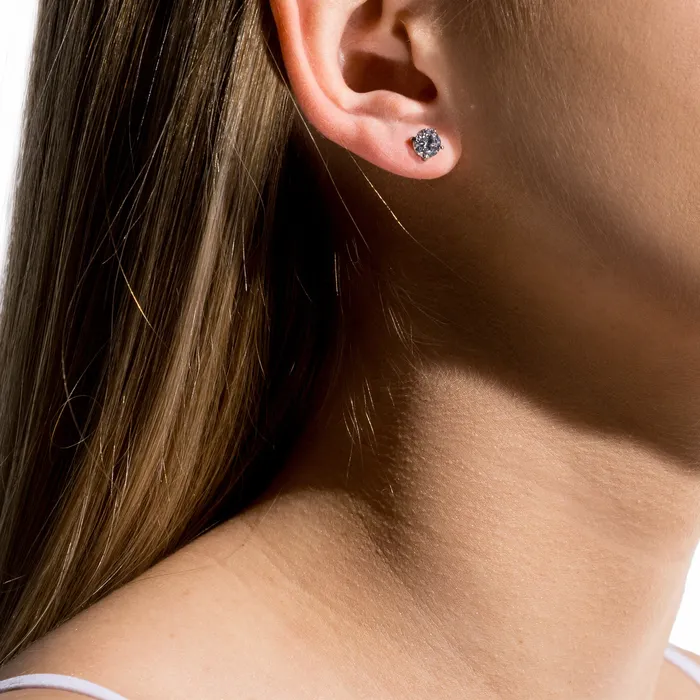 miabijoux Earrings Stainless 5mm round cz stud earrings miabijoux Earrings Stainless 5mm round cz stud earrings