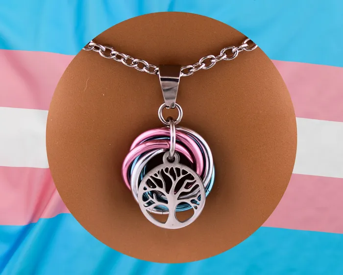 Necklaces Captive Collars Transgender Tree of Life LGBTQ 247 Wear