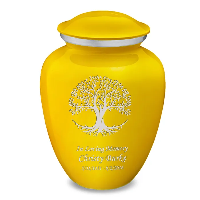 Necklaces GetUrns Adult Embrace Yellow Tree of Life Cremation Urn