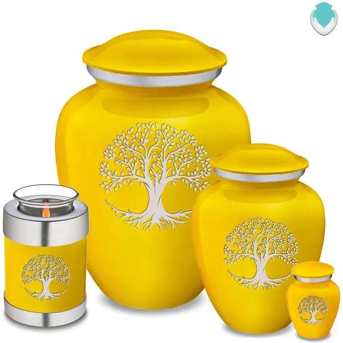 Necklaces GetUrns Adult Embrace Yellow Tree of Life Cremation Urn