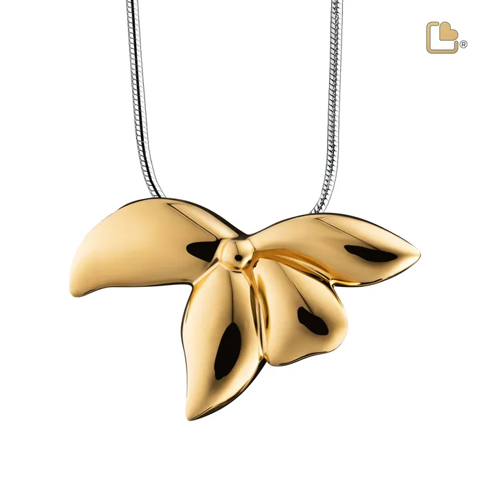 Orchid Gold Vermeil Sterling Silver Cremation Pendant LoveUrns Treasure Necklaces Orchid Gold Vermeil Sterling Silver Cremation Pendant LoveUrns Treasure Necklaces