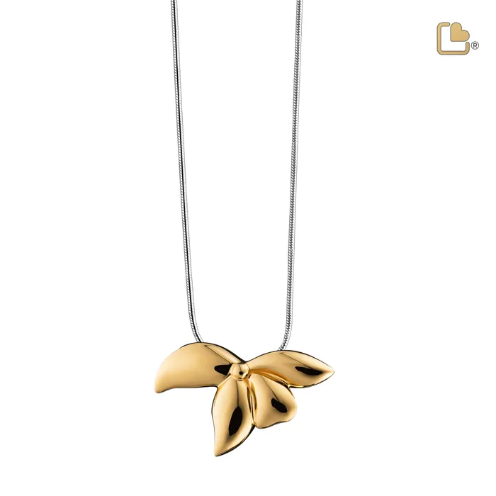 Orchid Gold Vermeil Sterling Silver Cremation Pendant LoveUrns Treasure Necklaces Orchid Gold Vermeil Sterling Silver Cremation Pendant LoveUrns Treasure Necklaces
