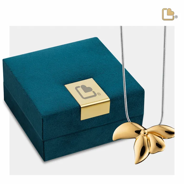 Orchid Gold Vermeil Sterling Silver Cremation Pendant LoveUrns Treasure Necklaces Orchid Gold Vermeil Sterling Silver Cremation Pendant LoveUrns Treasure Necklaces