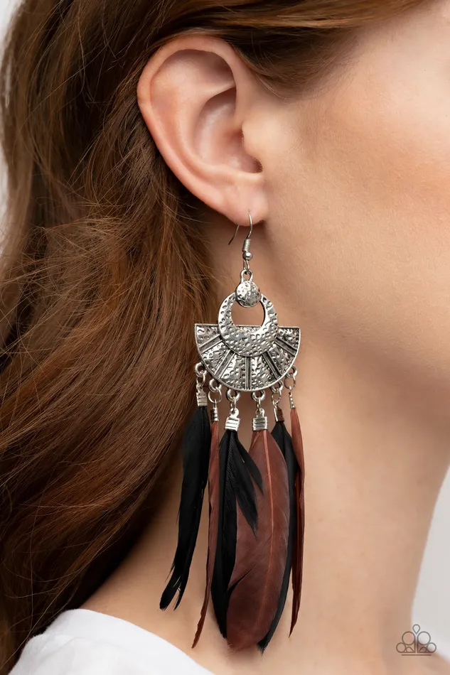 Plume Paradise Multicolor Paparazzi Earrings All Eyes On U Jewelry Paparazzi Accessories Earrings