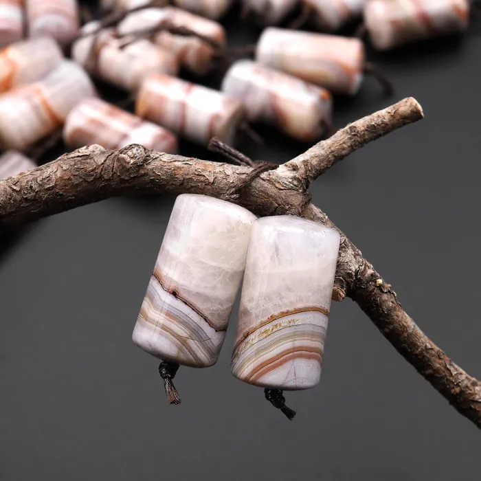 Rare Natural Peach Orange Red Rainbow Amethyst Earring Pair Matched Cylinder Tube 20mm Gemstone Beads A4 Intrinsic Trading Earrings Rare Natural Peach Orange Red Rainbow Amethyst Earring Pair Matched Cylinder Tube 20mm Gemstone Beads A4 Intrinsic Trading Earrings