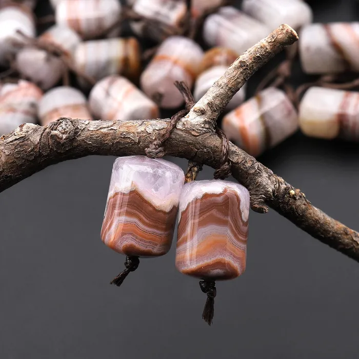 Rare Natural Rainbow Amethyst Earring Pair Matched Short Cylinder Tube 14x10mm Gemstone Beads W Amazing Veins Bands A3 Intrinsic Trading Earrings Rare Natural Rainbow Amethyst Earring Pair Matched Short Cylinder Tube 14x10mm Gemstone Beads W Amazing Veins Bands A3 Intrinsic Trading Earrings
