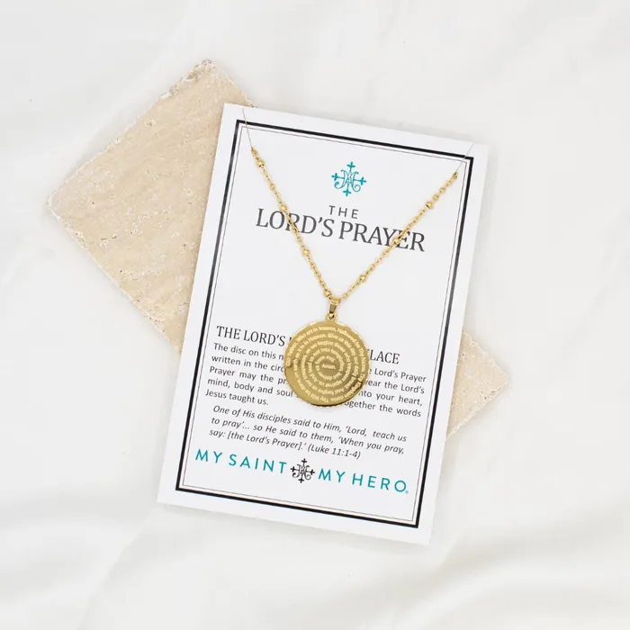 The Lords Prayer Necklace My Saint My Hero Necklaces