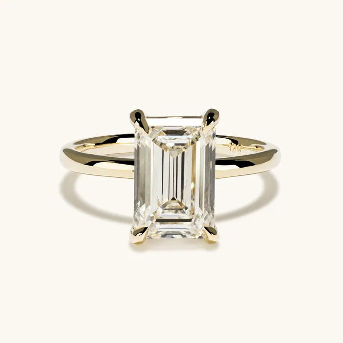 338 Emerald Lab Diamond Engagement Ring Happy Jewelers Rings