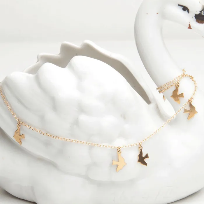 aliceeden Necklaces 14ct Gold Filled Bird Charm Necklace custom order
