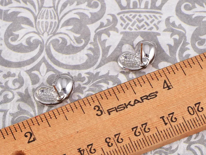 Alilang Earrings Swarovski Crystal Element Silver Pink Flower Leaf Swirl Stud Earrings Alilang Earrings Swarovski Crystal Element Silver Pink Flower Leaf Swirl Stud Earrings