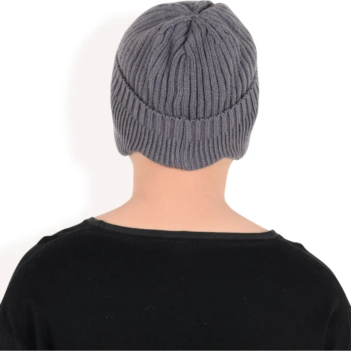 AnnaKaci Earrings Mens Ribbed Knit Baseball Cap with Ear Flap Coverage for Winter Warmth and Style