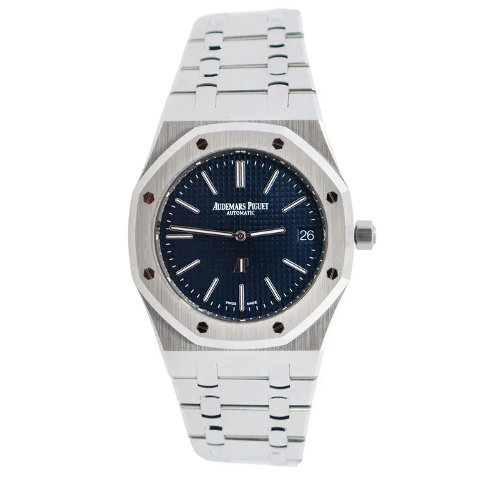 Audemars Piguet Royal Oak 39mm Blue Dial Watch Ref 16202STOO1240ST02 Happy Jewelers Watches Audemars Piguet Royal Oak 39mm Blue Dial Watch Ref 16202STOO1240ST02 Happy Jewelers Watches