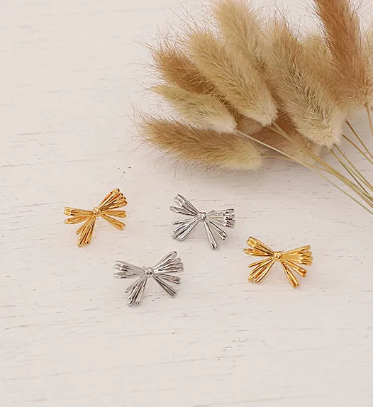 Bow Shape Ear Studs Refined by AnnaKaci Earrings