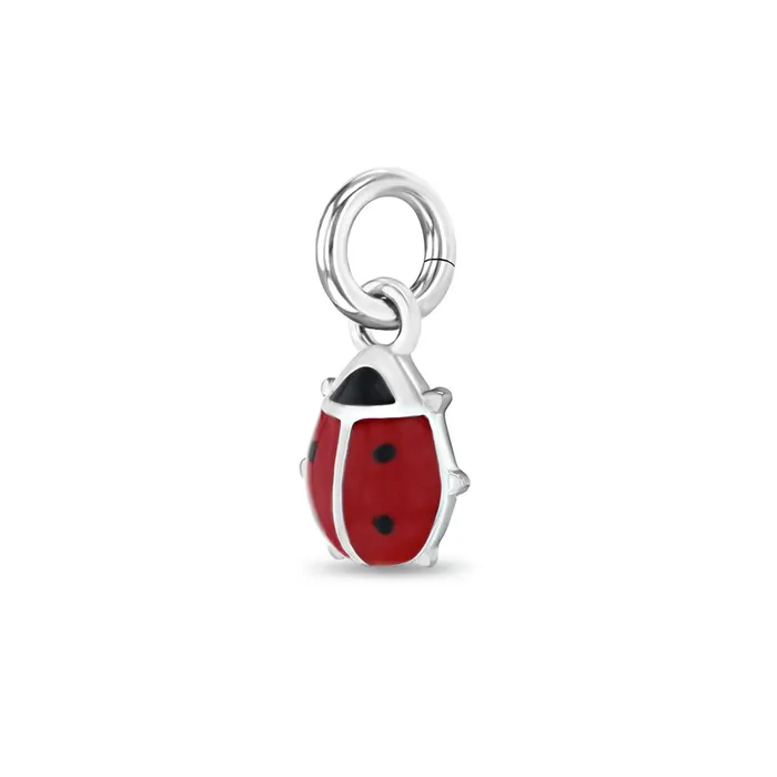 Bracelets Charms Enamel Ladybug Charm Kids Childrens Girls for Charm Bracelet Sterling Silver