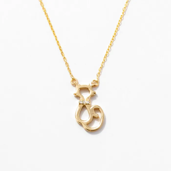 Diamond Cat Necklace Gelin Diamond Necklaces