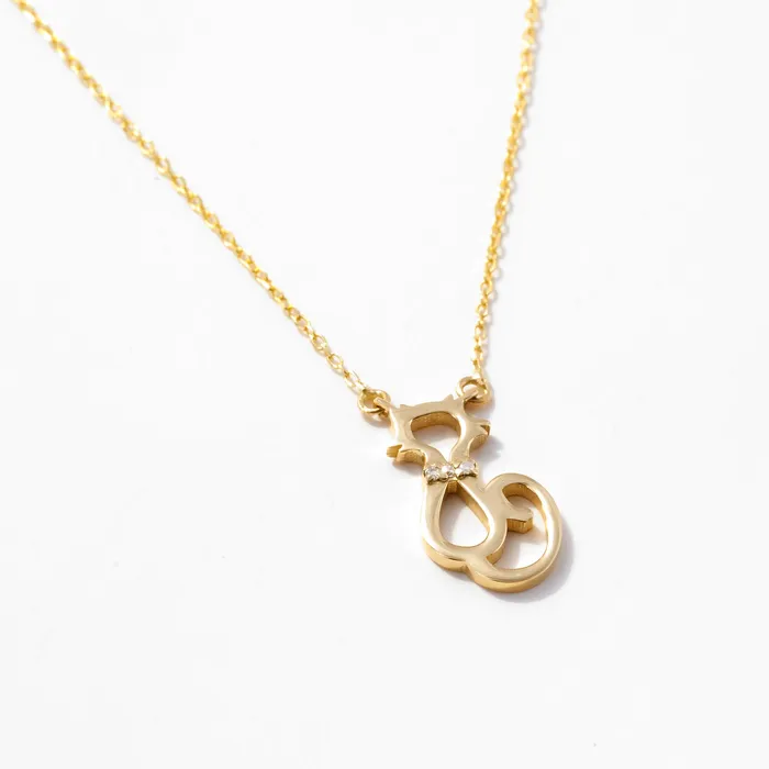 Diamond Cat Necklace Gelin Diamond Necklaces