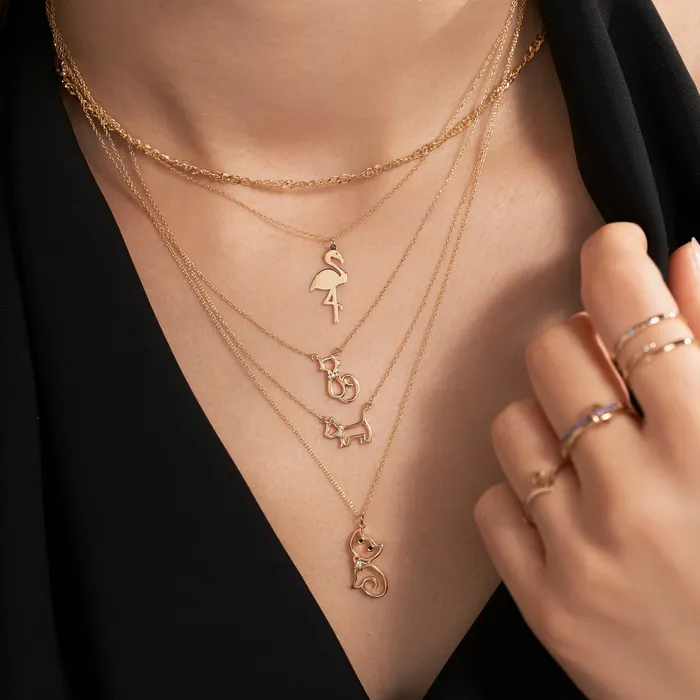 Diamond Cat Necklace Gelin Diamond Necklaces