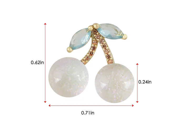 Earrings Alilang S925 Silver Needle Crystal Rhinestone Seashell Fruits Earring Sweet And Lovely Cherry Dangle Drop Earrings For Women Girls ALILANGCOM Earrings Alilang S925 Silver Needle Crystal Rhinestone Seashell Fruits Earring Sweet And Lovely Cherry Dangle Drop Earrings For Women Girls ALILANGCOM