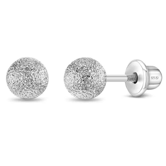 Earrings Glitzy Round Kids Childrens Girls Earrings Screw Back Sterling Silver Baby Screw Back Earrings Earrings Glitzy Round Kids Childrens Girls Earrings Screw Back Sterling Silver Baby Screw Back Earrings
