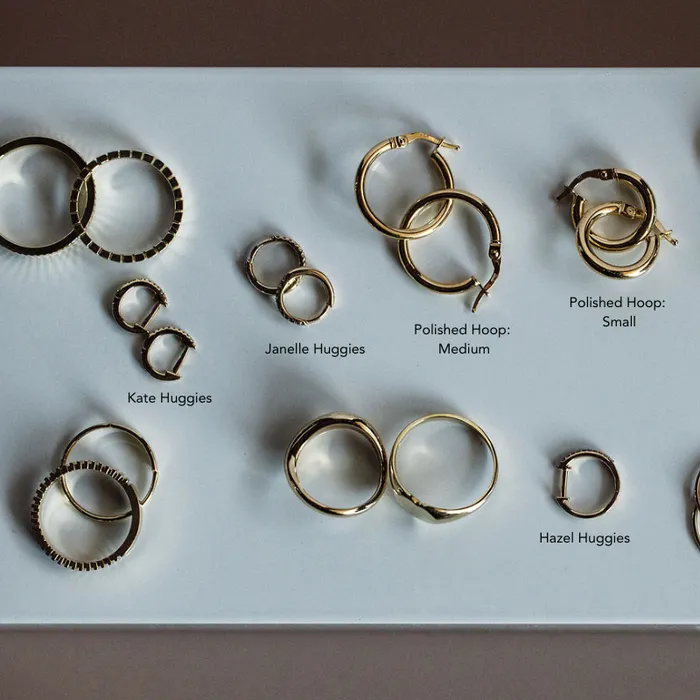 Earrings Happy Jewelers Polished Hoop Earrings