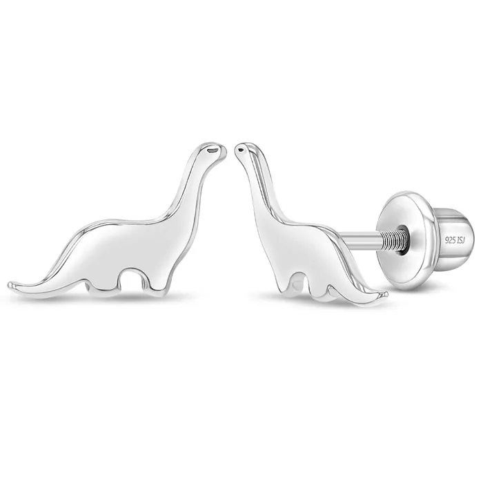 Earrings Kids Screw Back Earrings Gentle Giant Dinosaur Kids Childrens Girls Earrings Screw Back Sterling Silver Earrings Kids Screw Back Earrings Gentle Giant Dinosaur Kids Childrens Girls Earrings Screw Back Sterling Silver