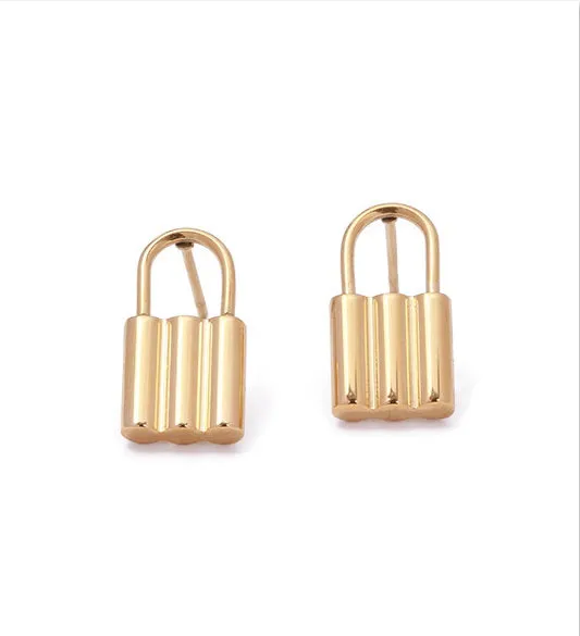 Earrings Refined by AnnaKaci Small Locket Gold Earrings
