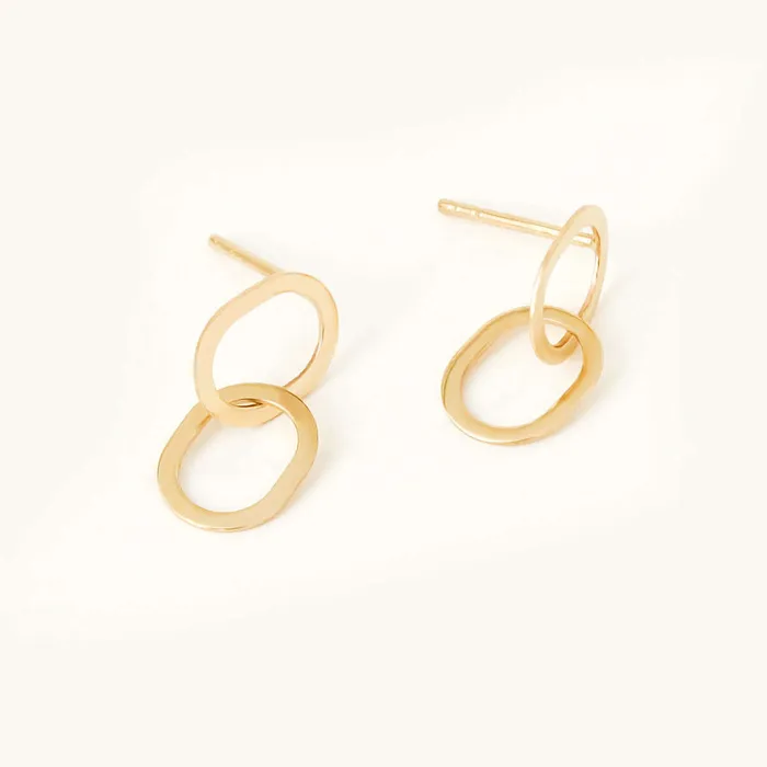 Gelin Diamond Chain Link Earrings Earrings