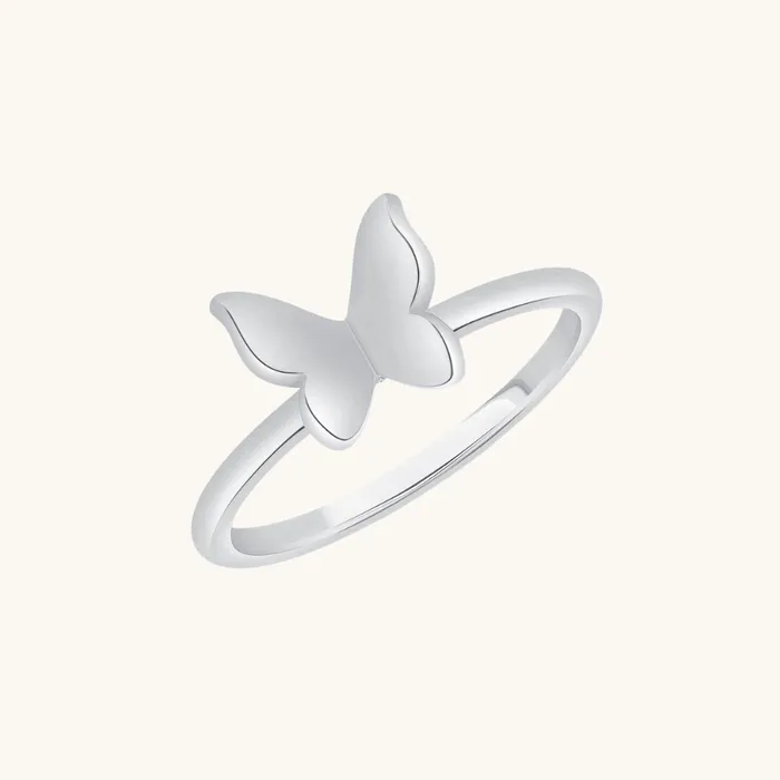 Happy Jewelers Rings Simple Butterfly Ring